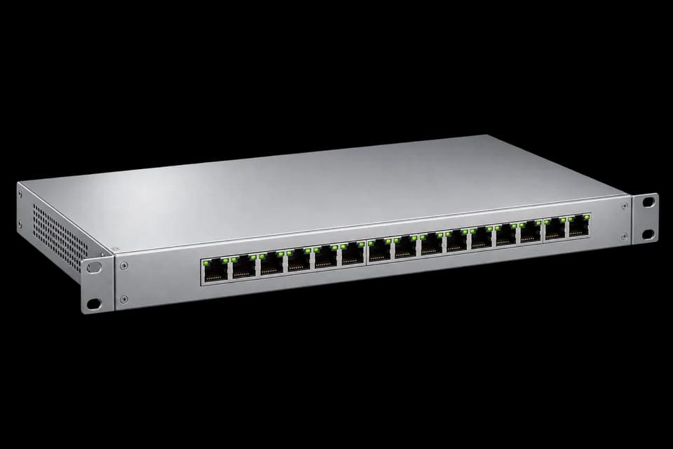 Render minh họa Switch PoE cho AP & camera